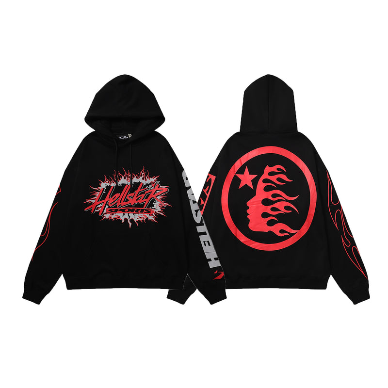 Conjunto Moletom Hellstar Sports Future Flame Black