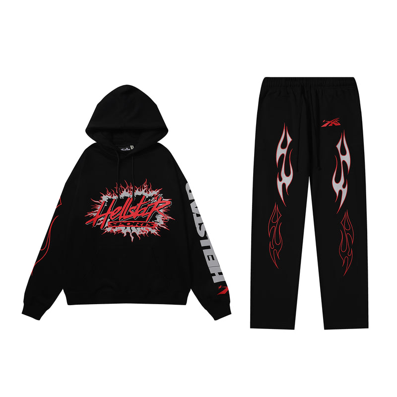 Conjunto Moletom Hellstar Sports Future Flame Black