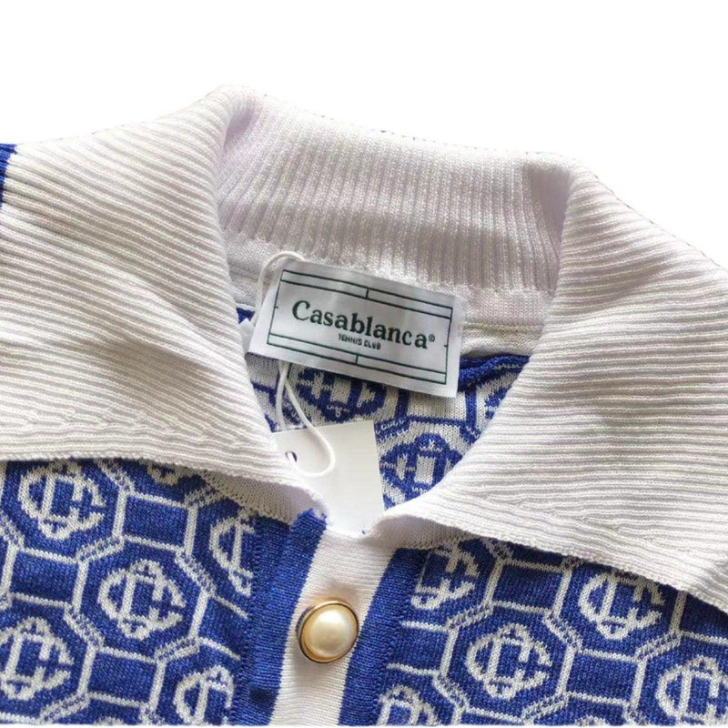 Camisa Polo Jacquard Monogram