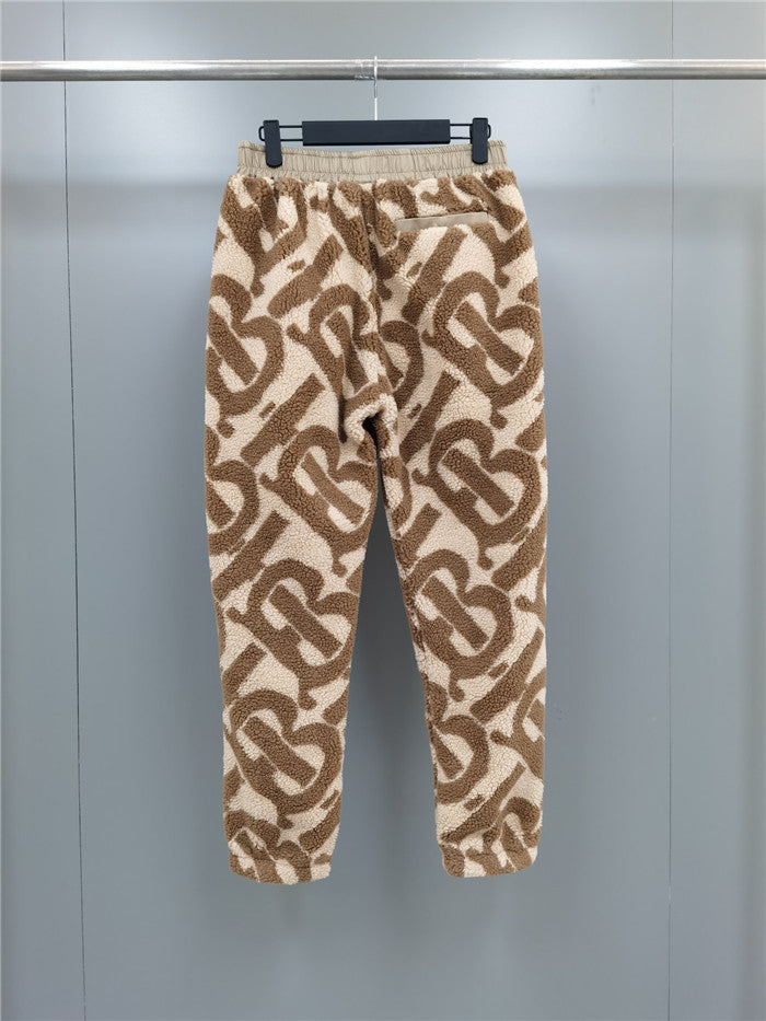 Conjunto Buberry Monogram Fleece Jacquard Hooded