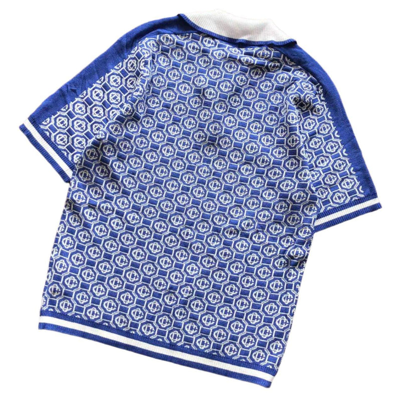 Camisa Polo Jacquard Monogram