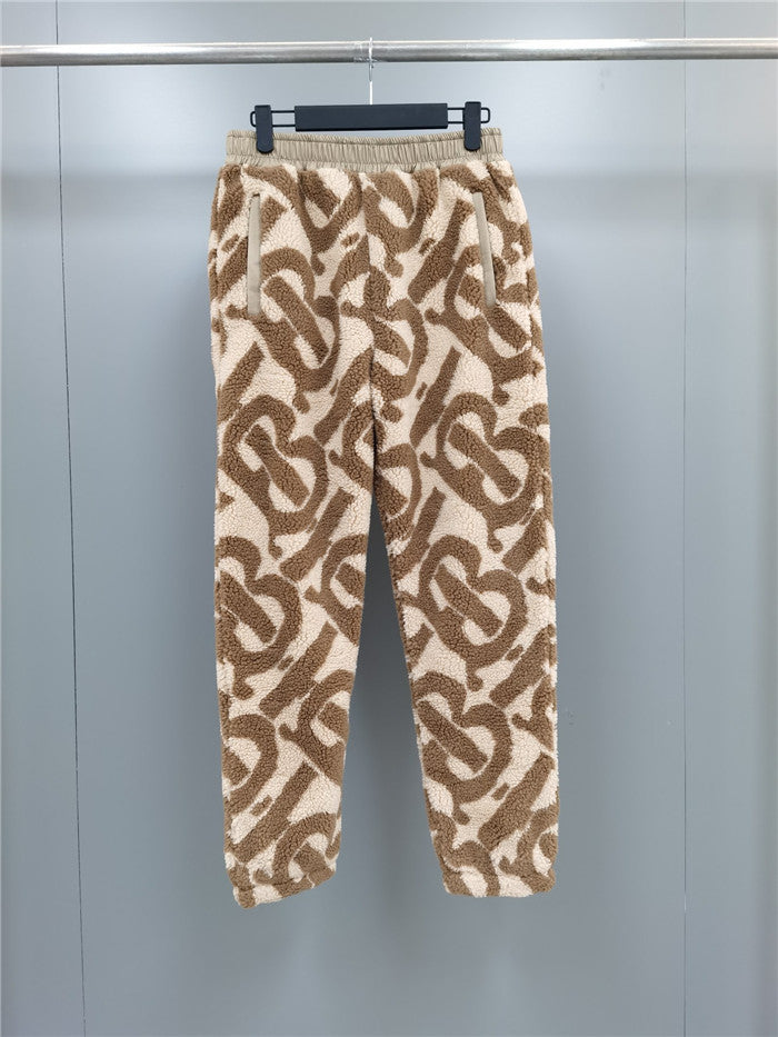Conjunto Buberry Monogram Fleece Jacquard Hooded