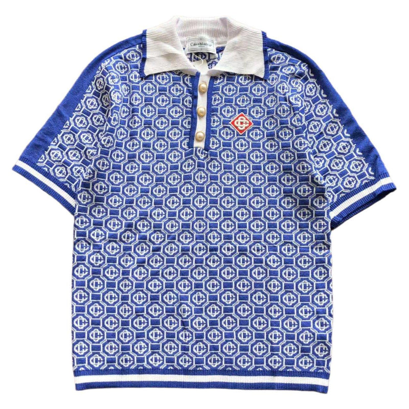 Camisa Polo Jacquard Monogram