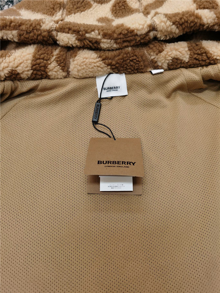 Conjunto Buberry Monogram Fleece Jacquard Hooded