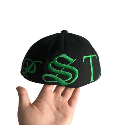 Trapstar Script Fitted Cap Black/Green