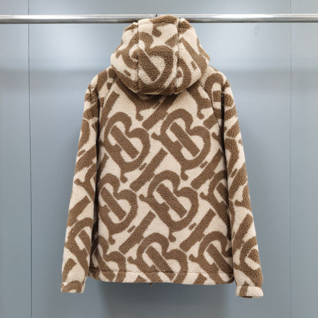 Conjunto Buberry Monogram Fleece Jacquard Hooded